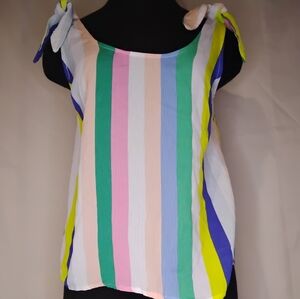SO Multicolor Striped Tank Top